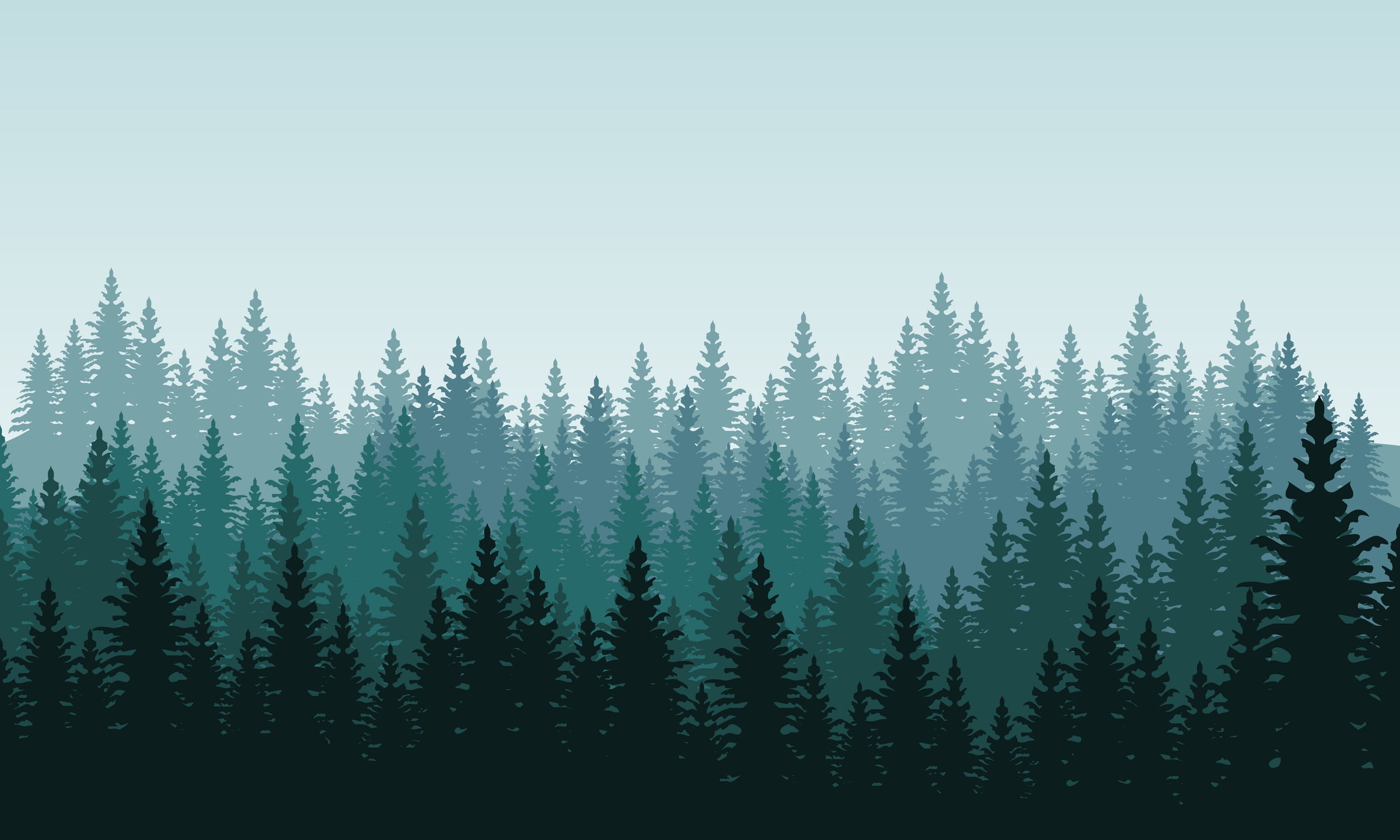 Beauty scenery spruce on the city edge. City vector